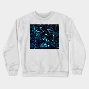 Dark blue flowers Crewneck Sweatshirt